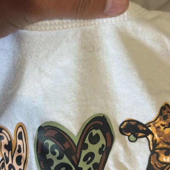 Peace Love Cows Outfit with Ruffle bell bottom Pants - Picture 4 of 5